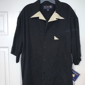 Nat nast luxury originals silk men’s button up NWT